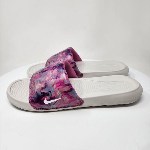 Nike Victori One Slide Sandal Women 11 Pink Cosmic Fuchsia/Light Bone DZ6249-600 - Picture 5 of 13